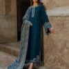 Izal-Dhanak Embroidered 3pc with Pashmina Shawl