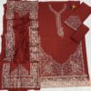 Dhanak Dress 3pc with Embroidered Shawl,Winter Collection
