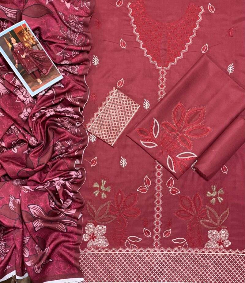 Dhanak Embroidered 3pc Winter Collection