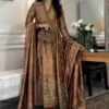 Haris Shakeel - Elegant Embroidered Bronze Long Dress