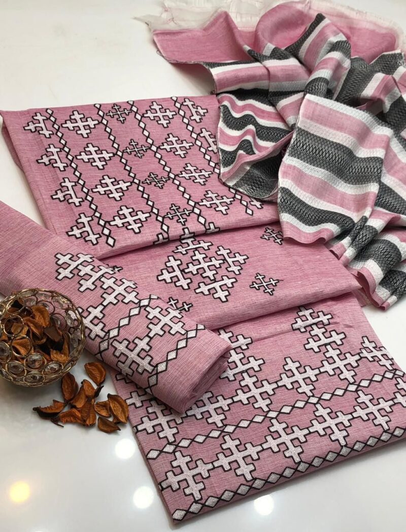 Khaadi Khaadar Embroidery 3pc Dress with Shawl