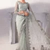 Maria.B. Mariella Ice Green Luxury Saree