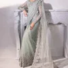 Maria.B. Mariella Ice Green Luxury Saree