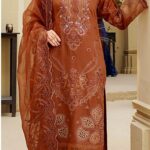 Marjan-Dhanak Embroidery 3pc Dress 