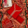 Maroon Dhanak Embroidered Suit Winter Collection