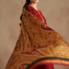 Maroon Dhanak Embroidered Suit Winter Collection