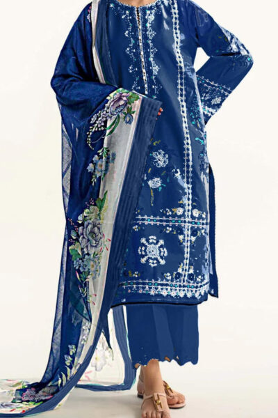 Zara Shahjahan- Dhanak Embroidery 3pc suit