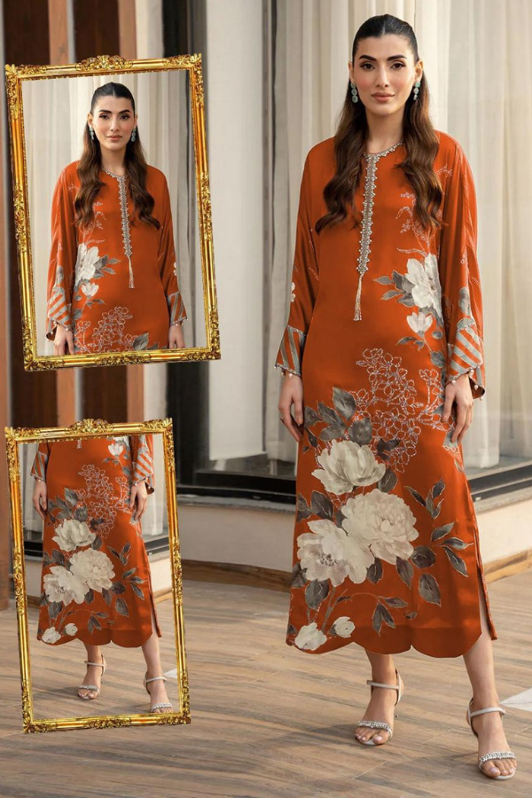 Tie N Die Digital Printed Silk 3 Piece