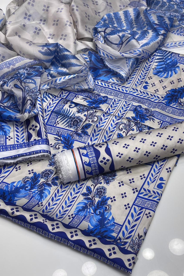 Tie N Die Digital Printed Silk 3 Piece