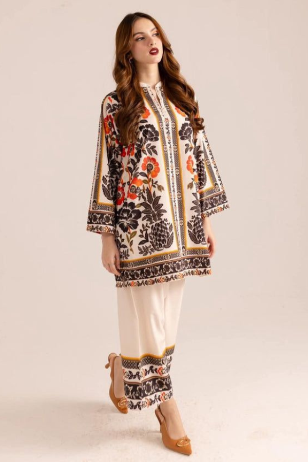 Tie N Die Digital Printed Silk 3 Piece Suit (07)