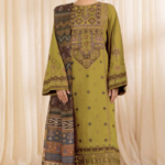 Kayseria - Luxury Olive Green Embroidered Lawn 3pc