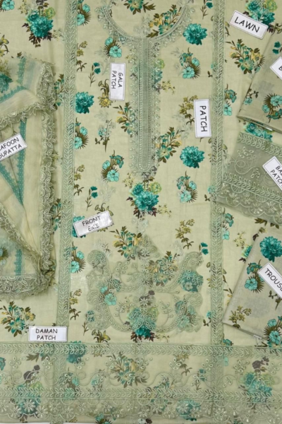 Aneela’s – Luxury Lawn Unstitch 3pc with Patches Aneela’s – Luxury Lawn Unstitch 3pc with Patches