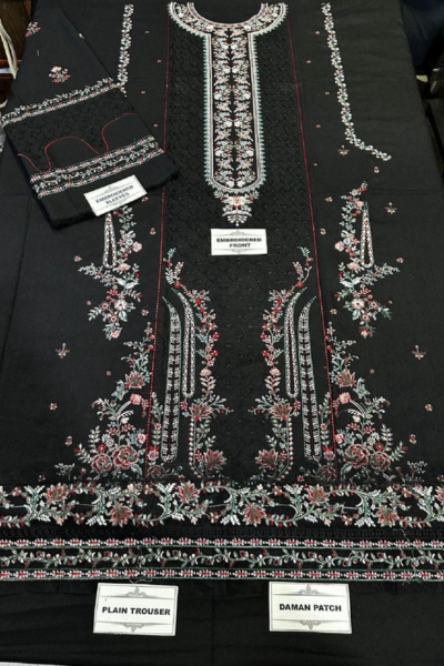 Hussain Rehar - Luxury Heavy Embroidered Lawn 3pc Dress