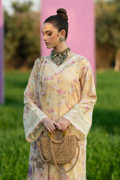 Afrozeh-Luxury Lawn 3pc + Embroidery Patches (1) Afrozeh-Luxury Lawn 3pc + Embroidery Patches