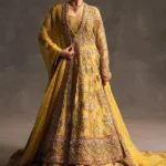 Ahmad Sultan- Mustard Gold Luxury Bridal Lehenga