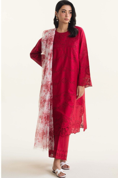 Coco by Zarashahjahan - Chickankari Embroidered 3pc Dress