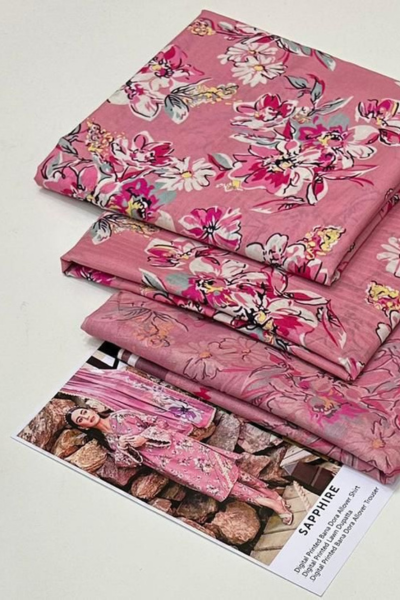 Digital Printed Bana Doria Lawn 3pc Dress (0015) Digital Printed Bana Doria Lawn 3pc Dress (0015)