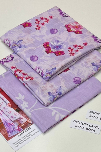 Digital Printed Bana Doria Lawn 3pc Dress (0014) Digital Printed Bana Doria Lawn 3pc Dress (0014)