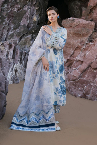 Digital Printed Bana Doria Lawn 3pc Dress (0011)