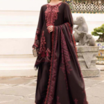 Embroidered Dhanak 3pc Casual Dress