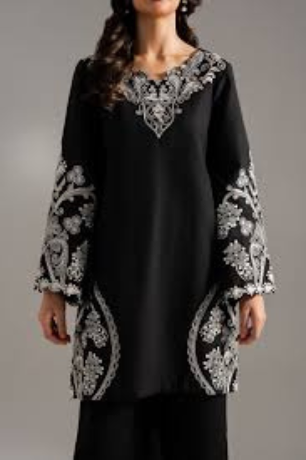 Izel- Luxury Embroidered Khaddar 3pc Dress