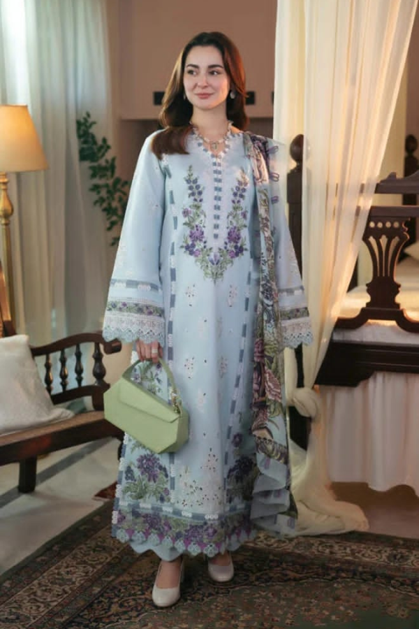 Jade- Luxury Embroidered Lawn 3pc Suit