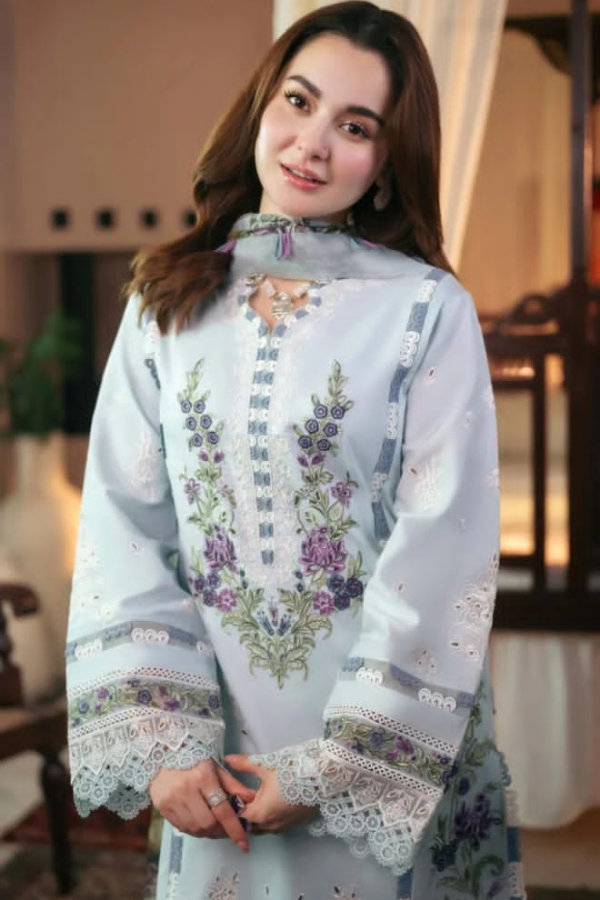 Jade- Luxury Embroidered Lawn 3pc Suit