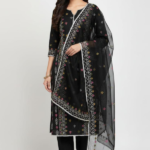 Kaadi Net Embroidered 3pc with Embroidered Dupatta