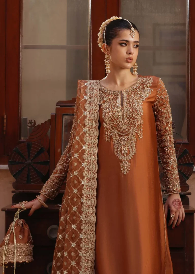 Kanwal Malik - Zulekha Embroidered Slik 3pc Suit