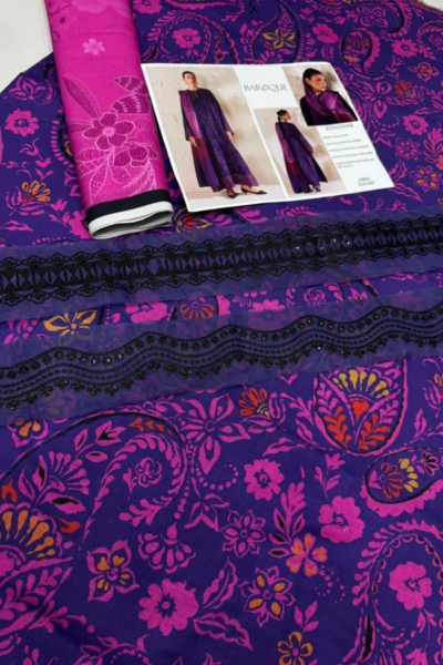 Khaddar Digital Printed with Embroidery Patches (069)