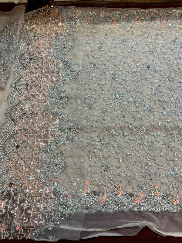 Maria B - Couture Pale Pink Saree