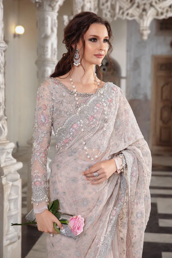 Maria B - Couture Pale Pink Saree