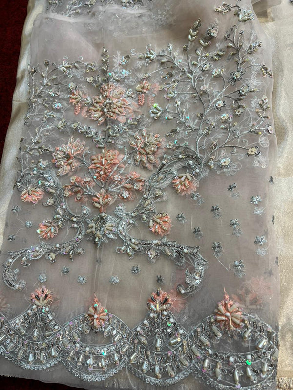 Maria B - Couture Pale Pink Saree