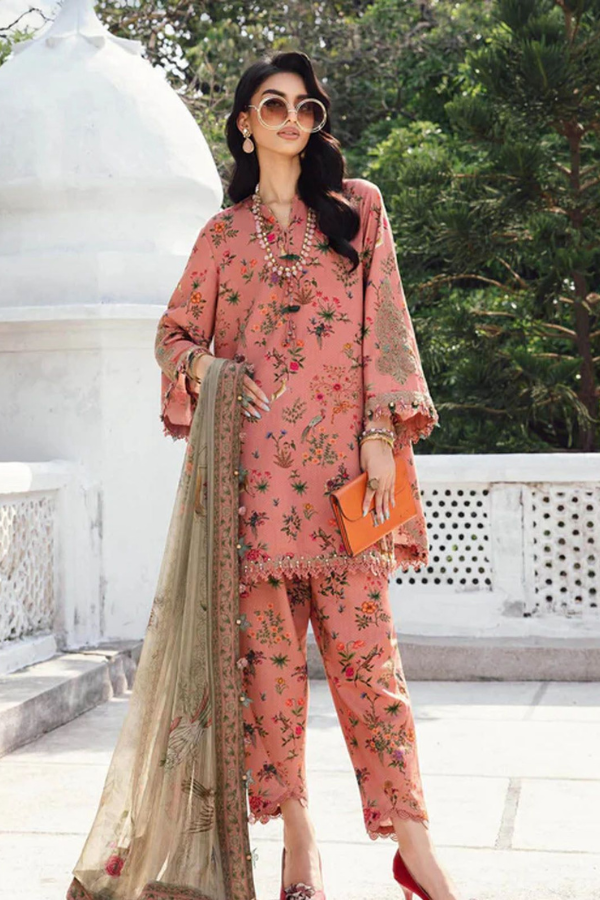 Maria B- Luxury Digital Printed Embroidered Lawn 3pc