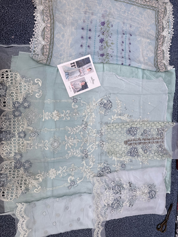 Maria B - Luxury Embroidered Chiffon Dress