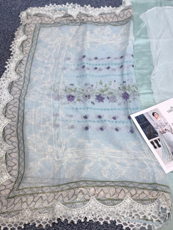 Maria B - Luxury Embroidered Chiffon Dress