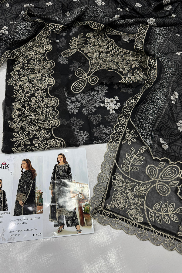 Iznik-Embroidered Lawn 3pc Dress