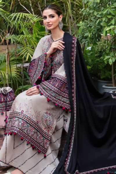 Jazmin Dastaan – Luxury Embroidered Linen 3PC Suit