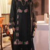 Zara Shahjahan – 3pc Khaddar Embroidered Black Dress