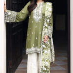 Cross Stitch-Lawn Embroiderd 3pc Dress with Chiffon Dupatta