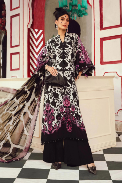 Printed Lawn | Embroidery Patches | Printed Chiffon Dupatta