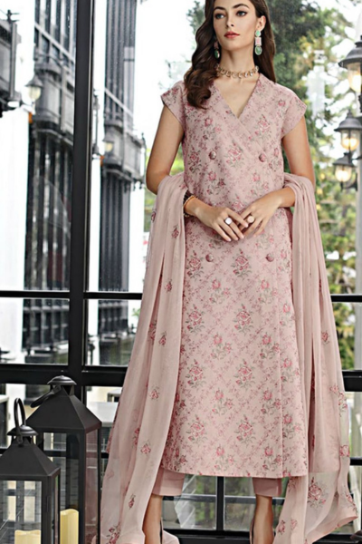 Bareeze Embroidered 3pc Embroidered Chiffon Dupatta