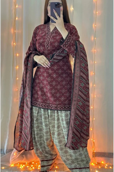 Bin Saeed - Digital Printed Lawn 3pc Dress