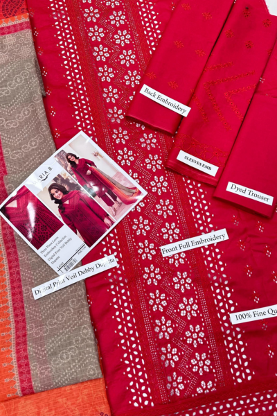 Lawn Chickankari Embroidered 3pc