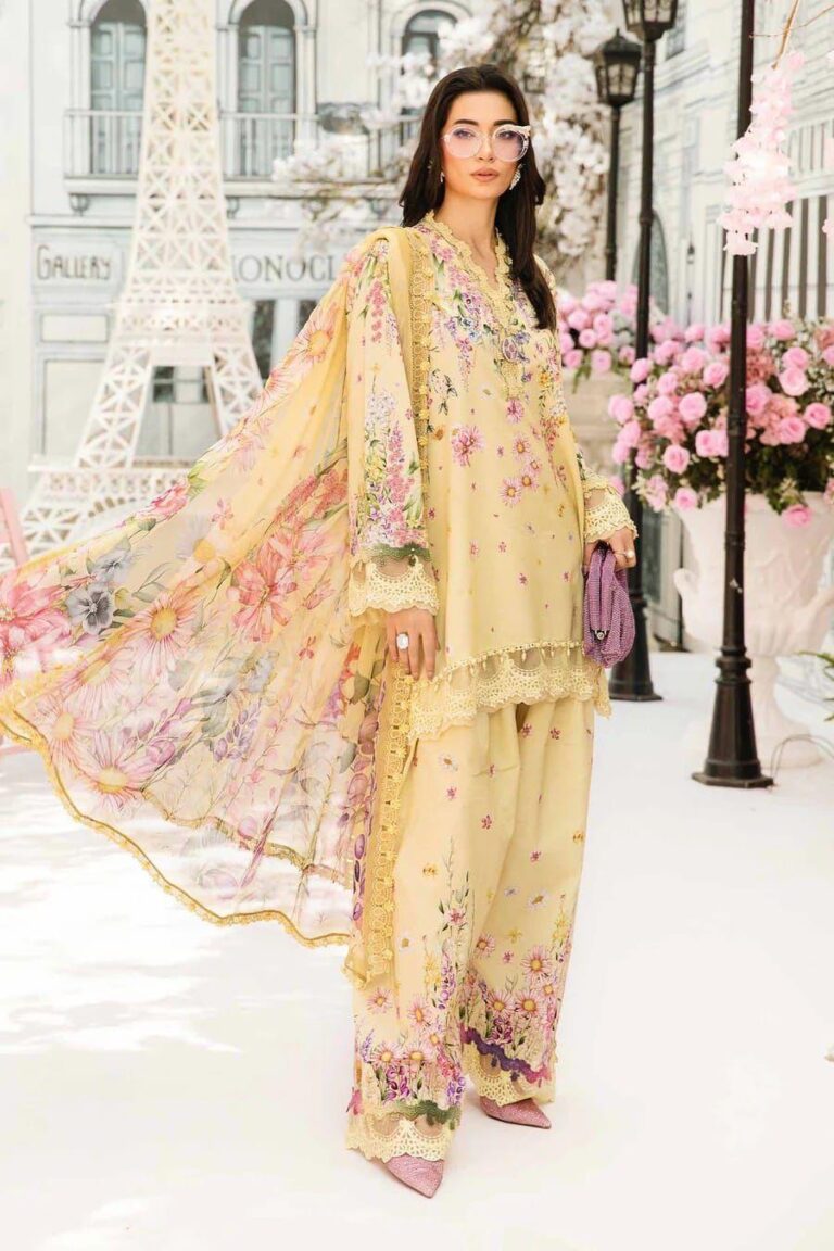 Maria B - Unstitched 3pc Embroidered Lawn