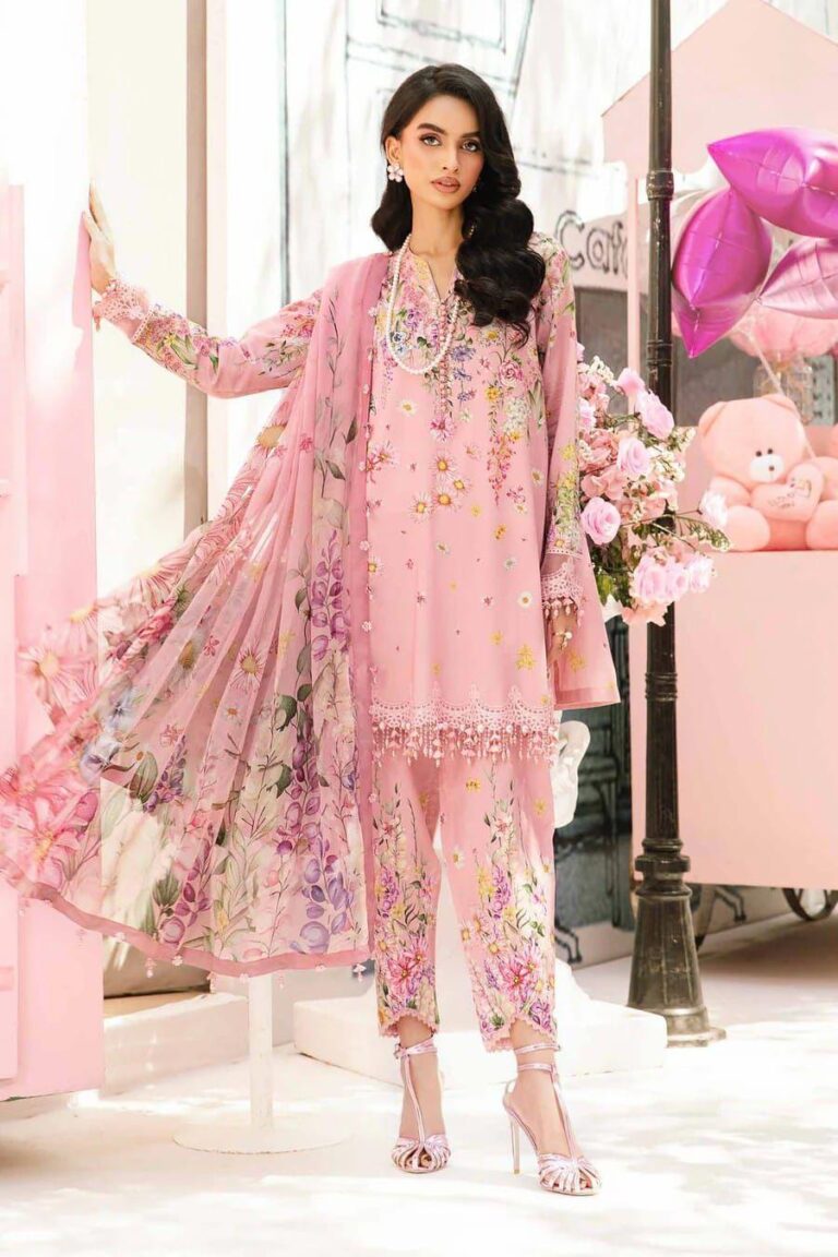 Maria B - Unstitched 3pc Embroidered Lawn