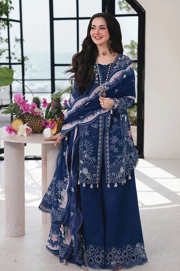 Qalamkar - Lawn Esma 16 Unstitch 3pc Dress