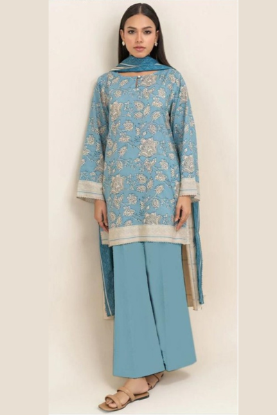 Beechtree-Printed Lawn 3pc and Lawn Dupatta (005)