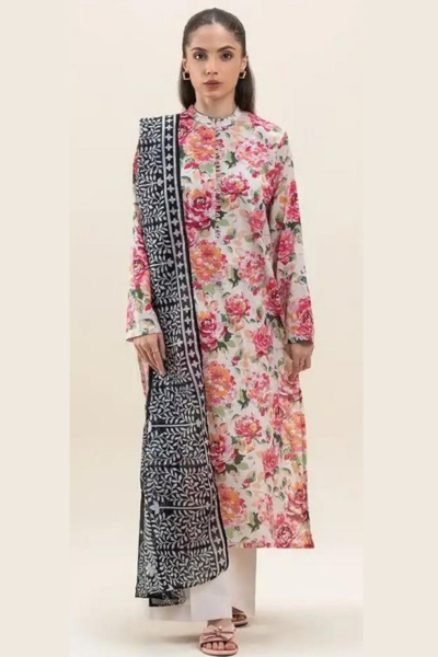 Beechtree-Printed Lawn 3pc and Lawn Dupatta (002)