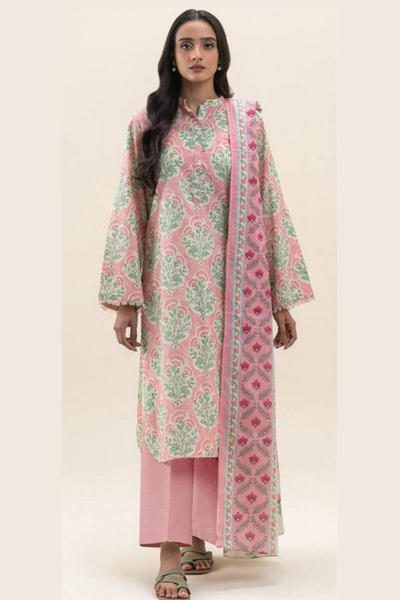 Beechtree-Printed Lawn 3pc and Lawn Dupatta (009)
